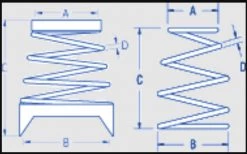 Ronstan RF318 Stand Up Spring 22mm High X 16.5mm ID
