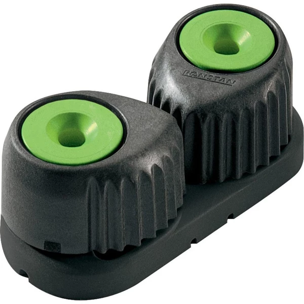 Ronstan RF5420G Large C-Cleat Green - Black Base 1 Ronstan RF5420G Large C-Cleat Green - Black Base