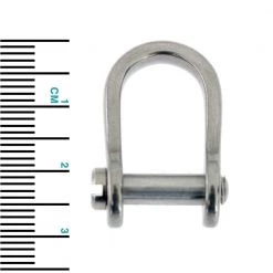 Ronstan RF150 Standard Dee Shackle With 3/16in Slotted Pin 18 X 10mm