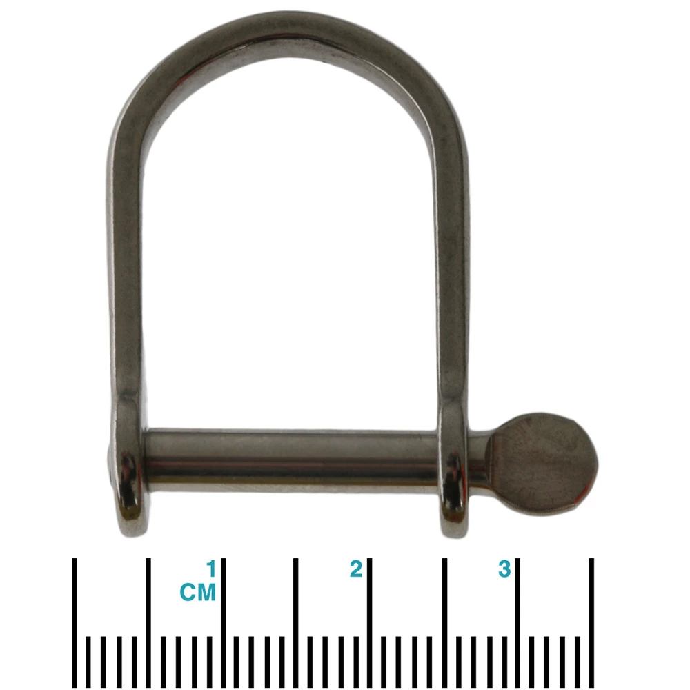 Ronstan RF1852 Wide Dee Shackle 28 X 21mm And 3/16in Pin 1 Ronstan RF1852 Wide Dee Shackle 28 X 21mm And 3/16in Pin