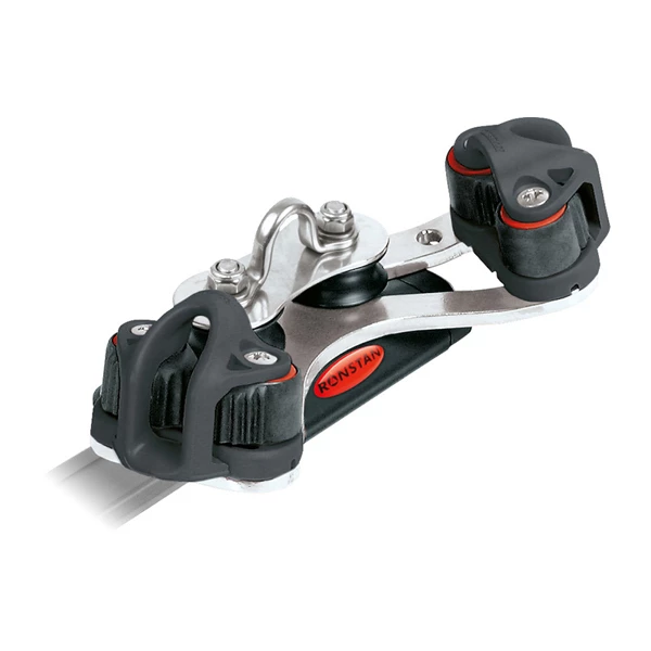 Ronstan RC11920 Series 19 Traveller Car 85mm 2 Control Sheaves 2 Cleats 1 Ronstan RC11920 Series 19 Traveller Car 85mm 2 Control Sheaves 2 Cleats