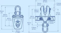 Ronstan RS006010 Series 60 Top Swivel