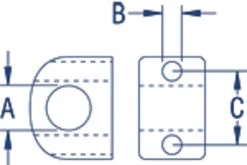 Ronstan PNP122 Stainless Steel Lined Fairlead 11.5mm ID Black