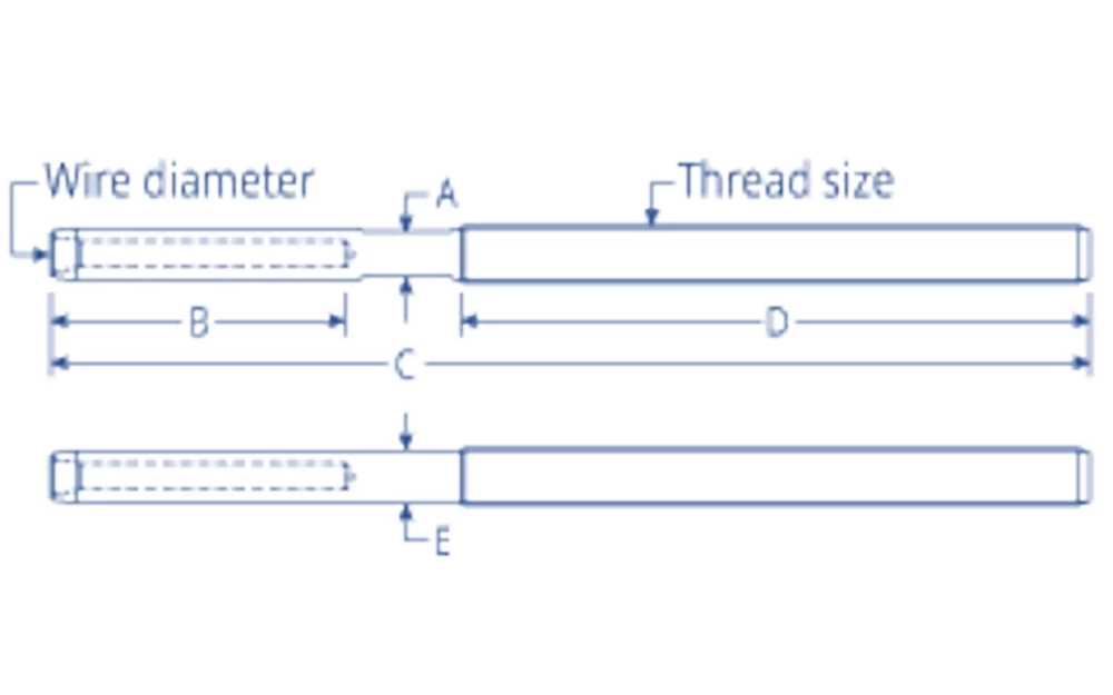 Ronstan T10 Swage Terminal 5/32in Wire 5/16in Thread 1 Ronstan T10 Swage Terminal 5/32in Wire 5/16in Thread