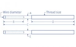 Ronstan T10 Swage Terminal 5/16in Wire 5/8in Thread