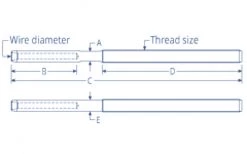 Ronstan RF1512M1414 Threaded Swage Terminal To Suit Premium Closed Body