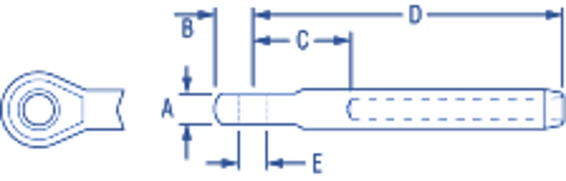 Ronstan RF1500-0808 Swage Eye Suits 1/4inch Wire X 12.7mm (1/2inch) Hole 1 Ronstan RF1500-0808 Swage Eye Suits 1/4inch Wire X 12.7mm (1/2inch) Hole