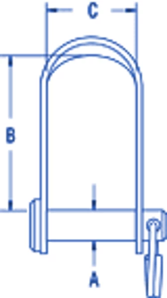 Ronstan RF804 Clevis Pin Dee Shackle 6mm Flat 1 Ronstan RF804 Clevis Pin Dee Shackle 6mm Flat
