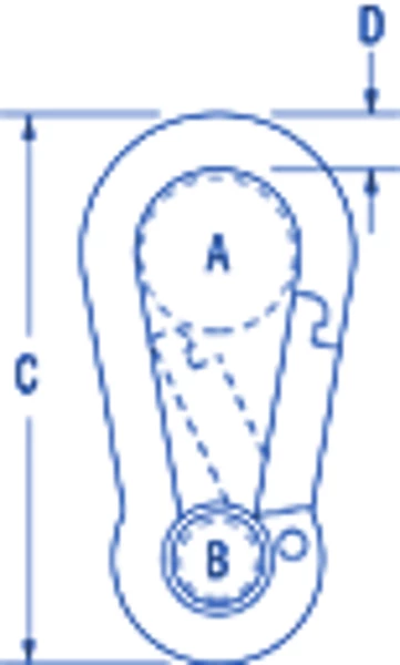 Ronstan RF652 Carabiner Hook 80mm 1 Ronstan RF652 Carabiner Hook 80mm