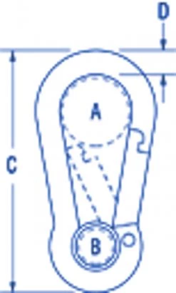 Ronstan RF653 Carabiner Hook 100mm