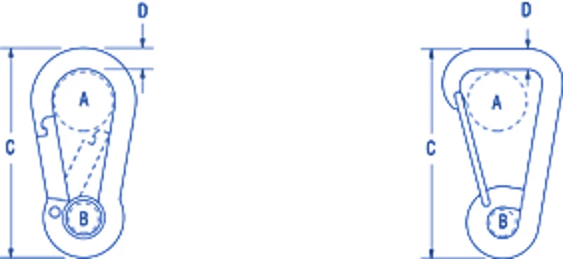 Ronstan CS2450-10 Carabiner Spring Hook With Eyelet 100mm 1 Ronstan CS2450-10 Carabiner Spring Hook With Eyelet 100mm