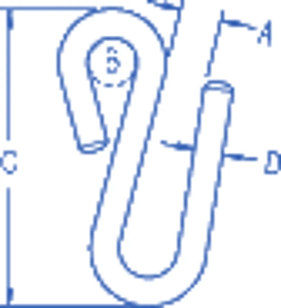 Ronstan RF48A S-Hook 6mm 1 Ronstan RF48A S-Hook 6mm