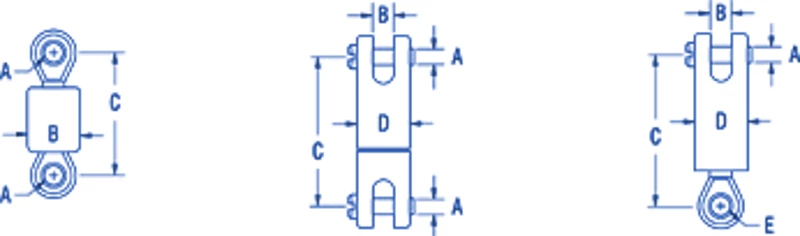 Ronstan RF78A Fork & Fork Swivel 1 Ronstan RF78A Fork & Fork Swivel