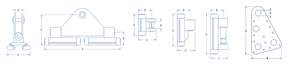 Ronstan S19 Batten Car Incl M10 Link 71mm X 47mm 1 Ronstan S19 Batten Car Incl M10 Link 71mm X 47mm
