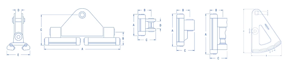 Ronstan S42 Reef Car 170mm X 96mm 1 Ronstan S42 Reef Car 170mm X 96mm