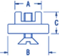 Ronstan RC20118 BallSlide Feet Membranes (pair) For Series 6 Wide Cars