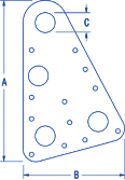 Ronstan RC00013 Headboard Plates 346mm X 228mm (Pair) 1 Ronstan RC00013 Headboard Plates 346mm X 228mm (Pair)