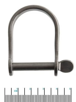 Ronstan RF1853 Wide D Shackle 39mm X 30mm - 1/4in Pin