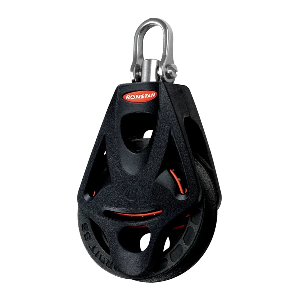 Ronstan RF45110 Series 40 Ball Bearing Orbit Block - Single & Becket Swivel Head 1 Ronstan RF45110 Series 40 Ball Bearing Orbit Block - Single & Becket Swivel Head