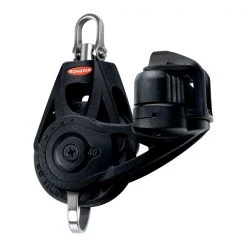 Ronstan RF45130 Series 40 Ball Bearing Orbit Block - Single Becket With Cleat & Swivel Head