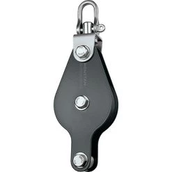 Ronstan RZ1703 Single Block 75mm Sheave With Becket And Swivel Shackle Head