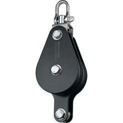 Ronstan RZ1706 Double Block 75mm Sheave With Becket And Swivel Shackle Head