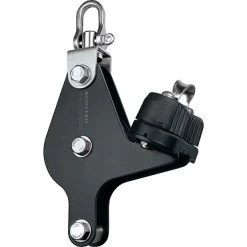 Ronstan RZ1707 Single Block 75mm Sheave With Becket And Cleat Incl Swivel Shackle