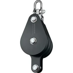 Ronstan RZ1709 Triple Block 75mm Sheave With Becket And Swivel Shackle Head